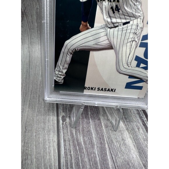 2023 TOPPS BASEBALL JPN ED WBC JPN NAT TEAM #WBC13 ROKI SASAKI PSA 9 Mint - Picture 7 of 8